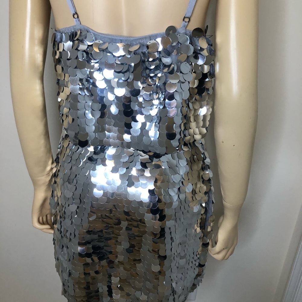 wild fable Silver Sequin Crop Top & Mini Skirt Set - Picture 9 of 13